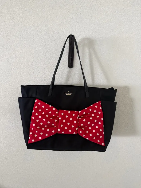 Kate Spade x Disney Minnie Mouse Tote Diaper Bag - Image 4