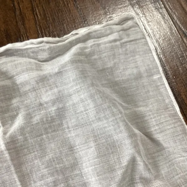 Embroidered Cotton Gauze Handkerchief - Image 3
