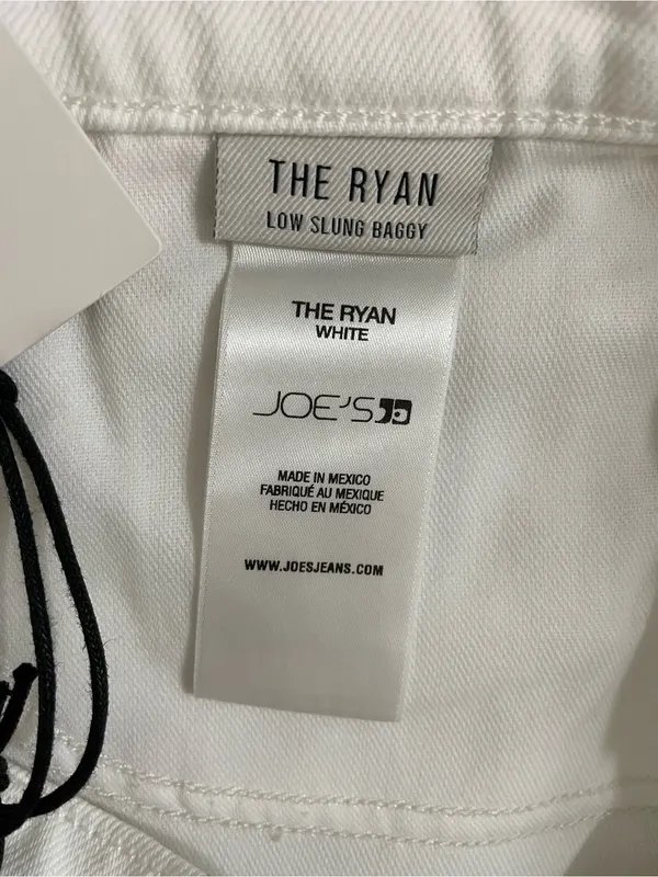 Joe's Jeans NWT The Ryan Low Slung Baggy White Wide-Leg Jeans Size 25 - Image 12