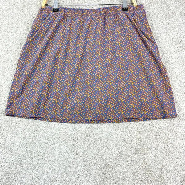 Toad&Co Sunkissed Weekend Skort Size L blue Print UPF50 Hiking Travel Outdoor - Image 2