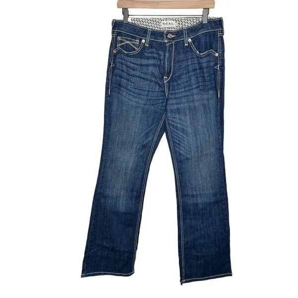 New Women’s Ariat R.E.A.L. High Rise Dorothy Boot Cut Jean Size 31 Short - Image 2