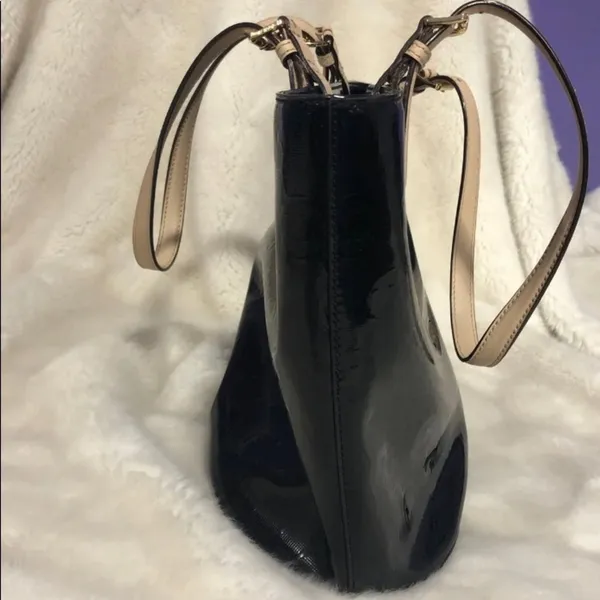 Michael Kors Patent Leather Monogram Tote! - Image 9