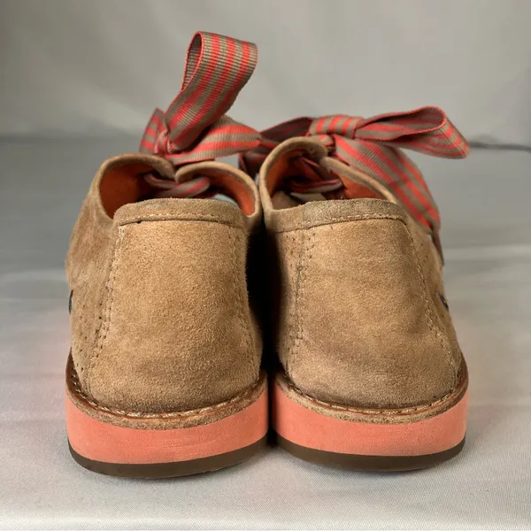 Johnston & Murphy Bree Tan Perforated Suede Lace Up Shoes Peach Womens 7.5‎ - Image 7