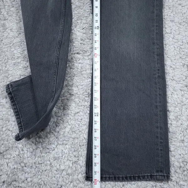 Zara Signature 90s Wide Leg Jeans Gray Denim High Rise US Size 6 EU 38 Slim Fit - Image 12