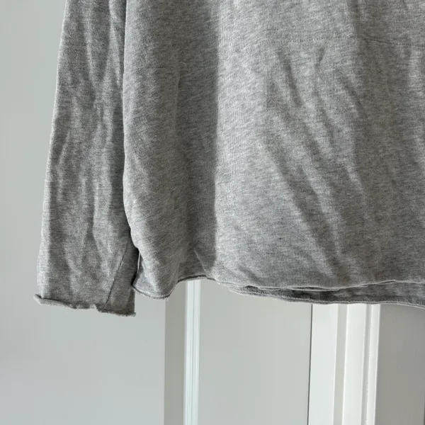 J crew super cozy buttery hoodie sweatshirt raw hem - Image 2