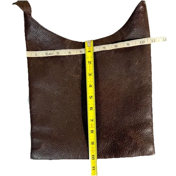Brown Pebbled Leather Hobo Shoulder Bag The Sak Minimalist Zip Pocket Purse Y2K - Image 7