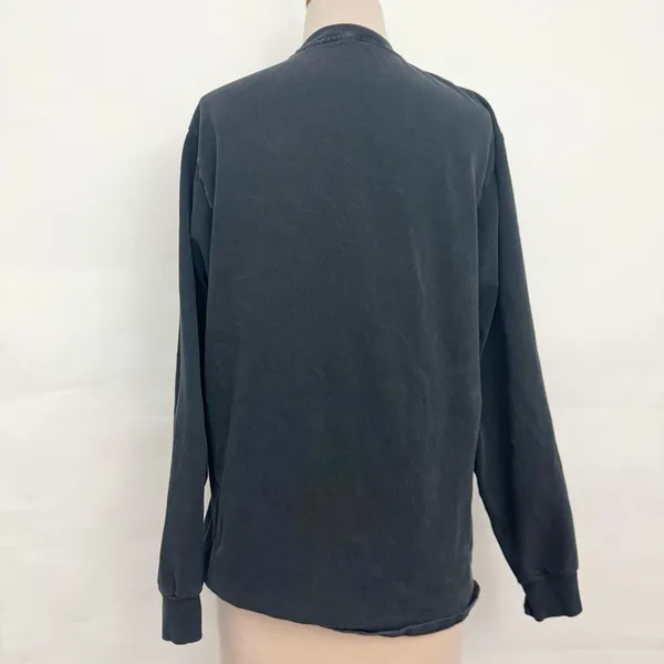 Brandy Melville Black Long Heavy weight Sleeve Tunic T Shirt One Size - Image 3