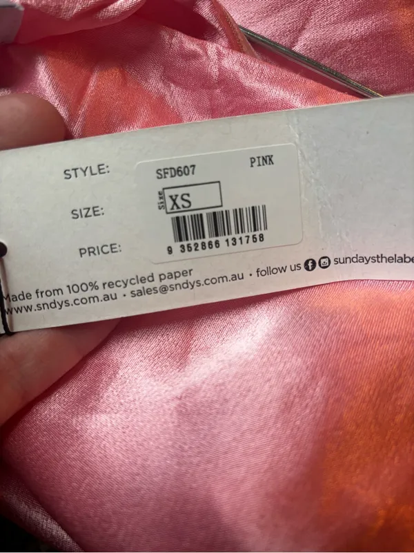 SNDYS Pink Satin Strapless Maxi Dress, NWT - Image 6