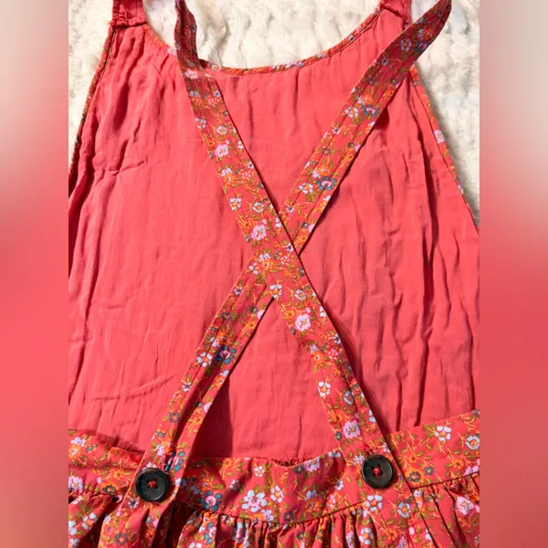 Free People Petunia Mini Dress Poppy‎ Combo Floral Smocked NWT XS - Image 13