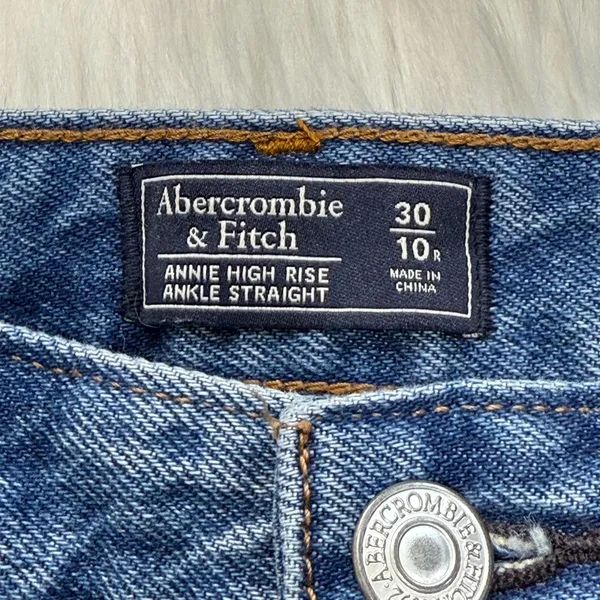 Annie High Rise Ankle Straight Jeans - Image 8