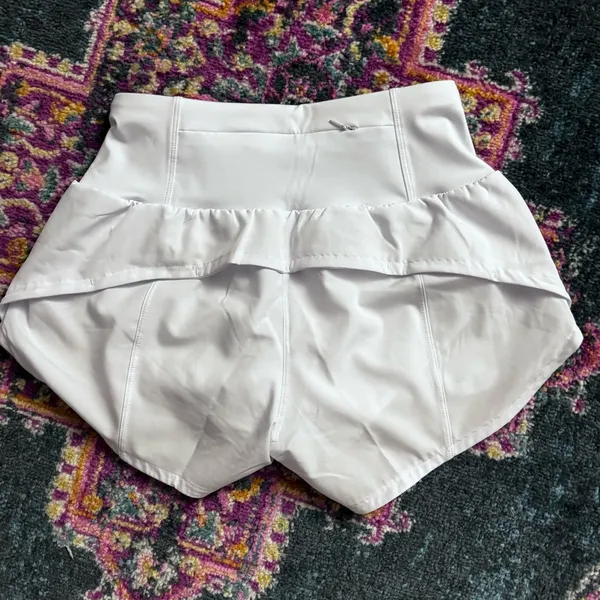 NWT Dragon Fit High Waisted Shorts w/ Zipper‎ Pockets Shorts X-Small White - Image 5
