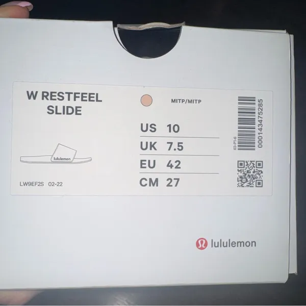 lululemon athletica Restfeel Light Pink Slide Sandals NEW - Image 3