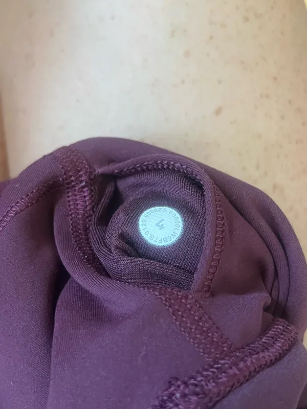 Dark Red Lululemon Leggings - Image 5