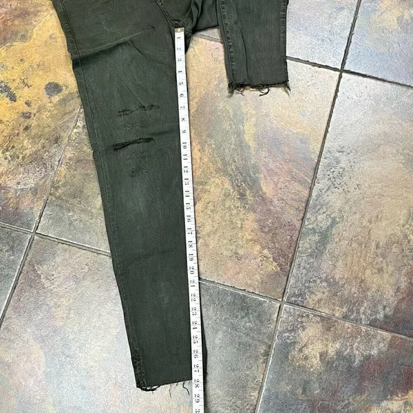 Vervet New Flying Monkey Army Green Distressed Jeans 28 - Image 12