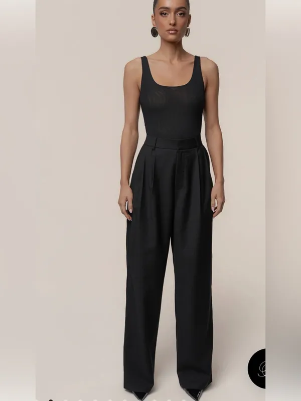 J Lux Label Black Refined Moments Trouser size small 27" x 31" - Image 2