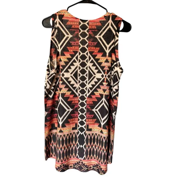 Vocal Women's Sleeveless Designed Tan & Black Top - Image 3