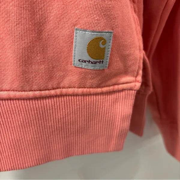 Carhartt Women’s Tencel Fiber Series Loose Fit Hoodie Size L Aged Coral Light - Image 5