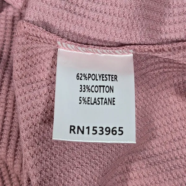 AREA STARS Mauve Waffle Knit Cropped Tank‎ Top Sleeveless Size L - Image 4