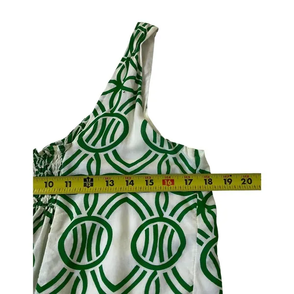 Maeve Green & White Shirt Women Top Size Small | 57-53 - Image 6