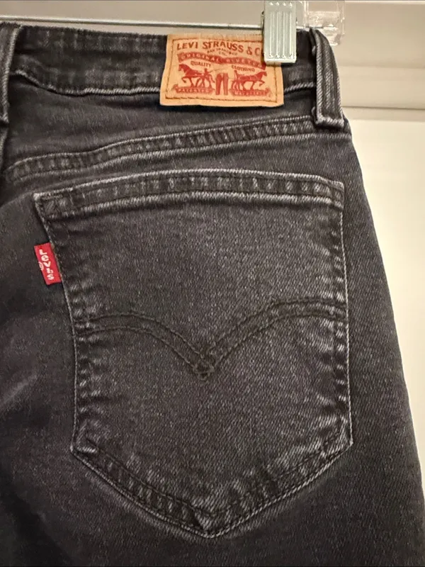 Levi's Black High-Rise Flare Jeans - Image 8