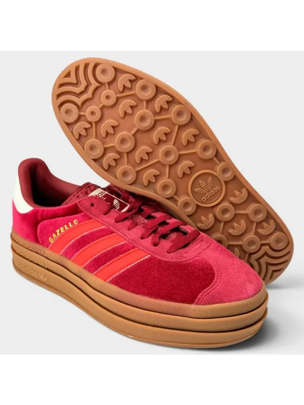adidas Gazelle Bold W Sneakers Red Gum Womens 8.5 IG4388 New Box - Image 8