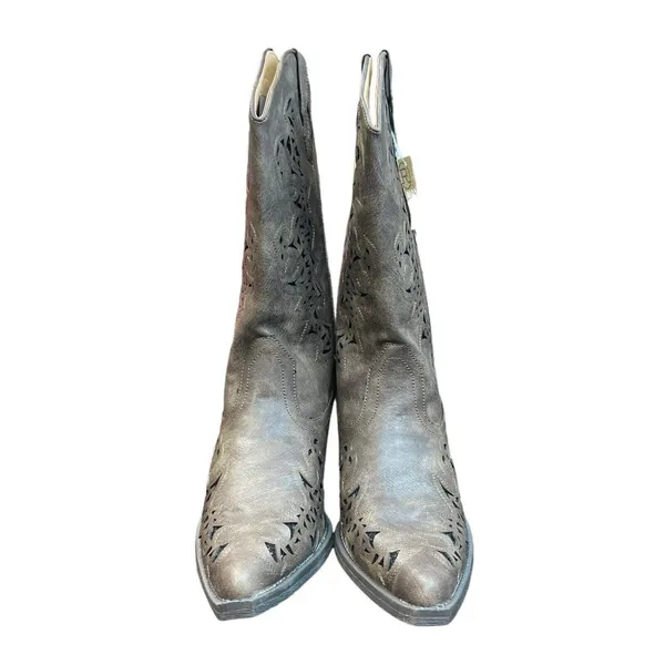 Roper Women's Alisa Metallic Inlay Boot - Pointed Toe -‎ 09-021-1556-1020 BR - Image 3