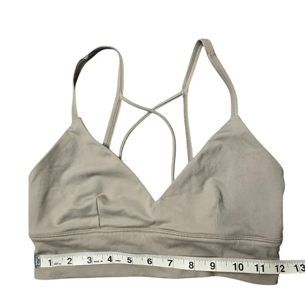 Alo Yoga Tan Criss Cross‎ Back Sports Bra Size: S - Image 3