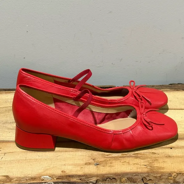 Maeve Red‎ Double Strap Mary Janes Size 10-10.5 A48 - Image 8