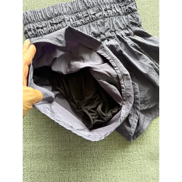 Free People FP Movement The Way Home‎ Shorts Purple High Waist Running XS - Image 4