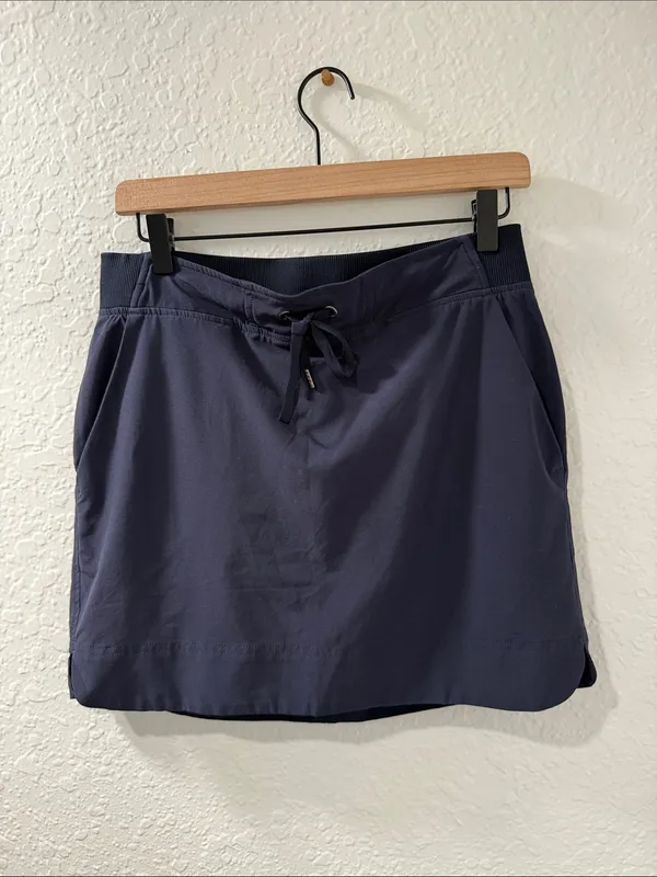 ATHLETA Navy Blue Athletic Skort w Mesh Shorts Size 6 - Image 5