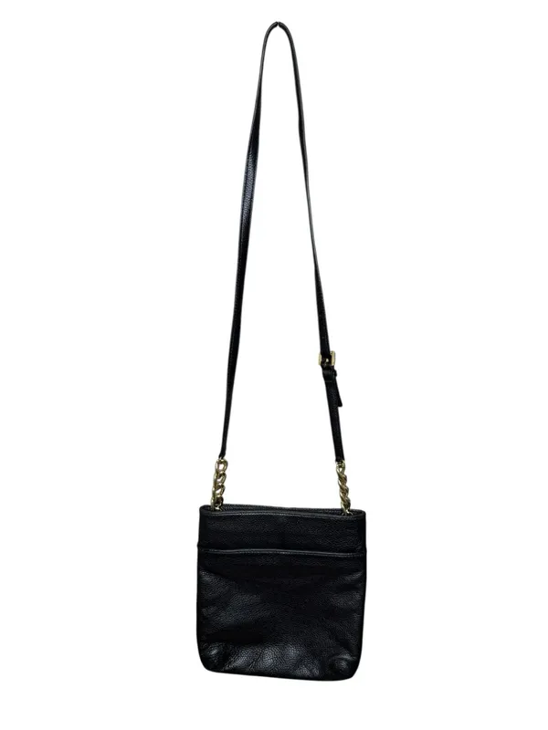 Michael Kors ✿ Hamilton Crossbody Handbag Bag ✿ Black Leather ✿ Gold Hardware ✿ - Image 5