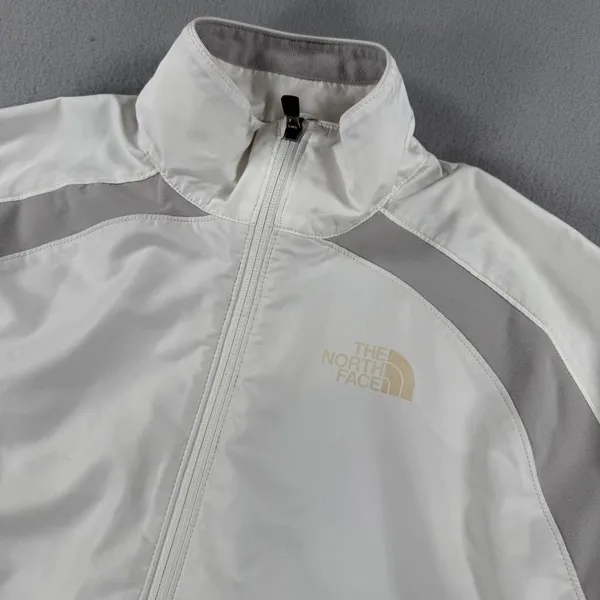 Y2k The North Face Flight Series White Grey Full Zip Windbreaker Jacket Womens M - Image 2