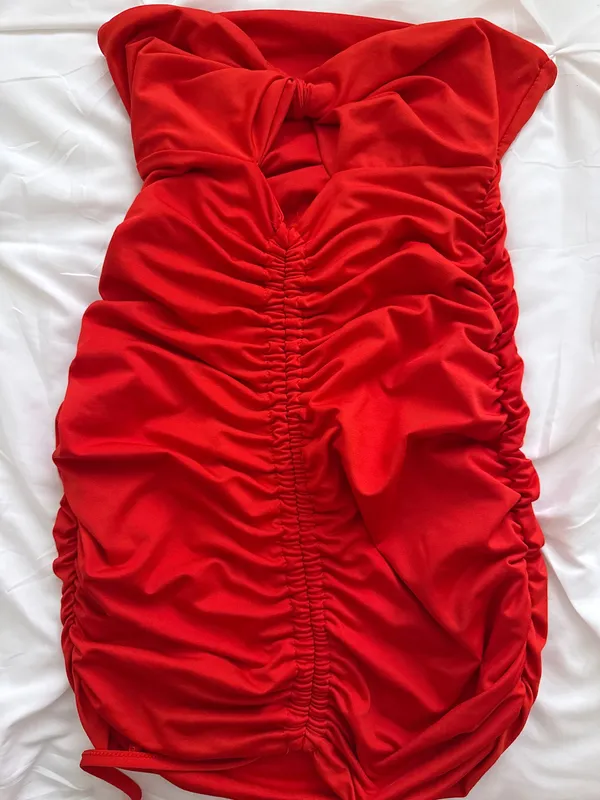 Red Shein Dress Mini Bodycon - Image 2