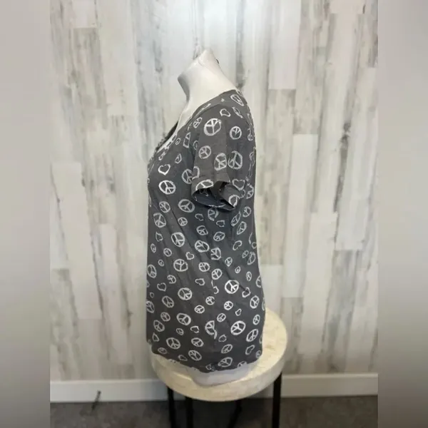 Gray blouse Brown Size XL - Image 3