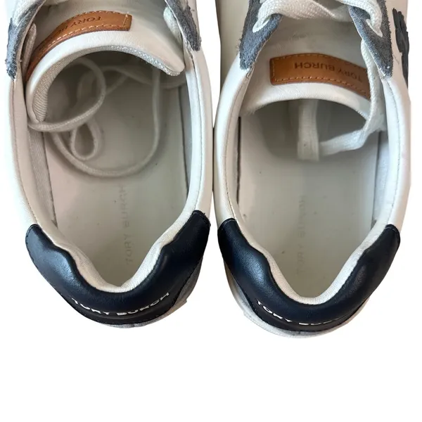Tory‎ Burch Color Block T Logo Leather Sneakers 9.5 Box Style 161131 - Image 5