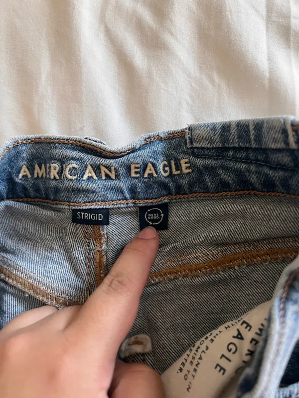 American Eagle Strigid Jeans High-Waisted Ripped Baggy Straight - Image 5