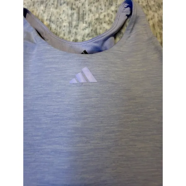 Adidas Tone Melange Training Tank Top‎ Women's Lavender Size L - Image 2