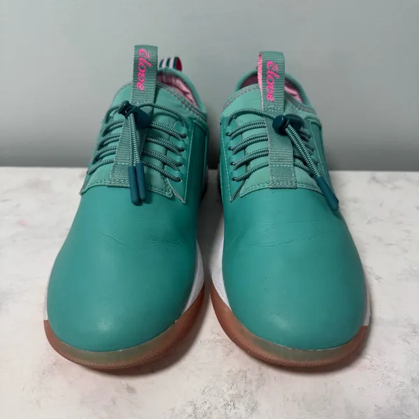 Women's Clove Pacific Palm Sneakers Nurse Healthcare Shoes 8.5 Teal and Pink - Image 5
