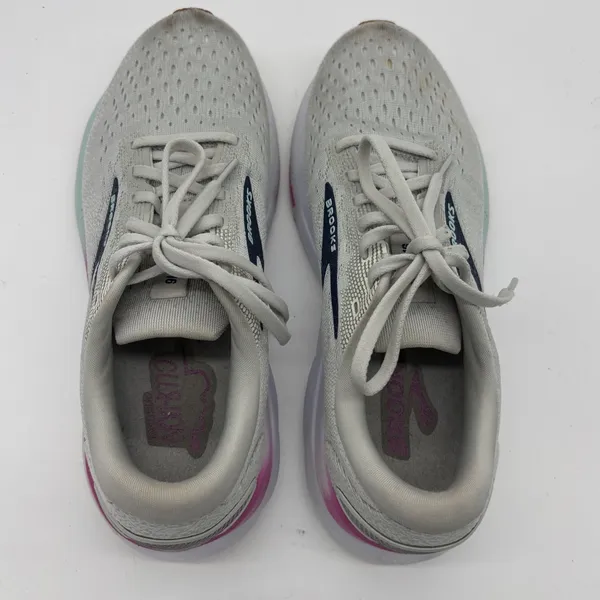 Brooks Ghost 16 Womens Running Shoes Grey Pink Mint Size 8.5 - Image 8