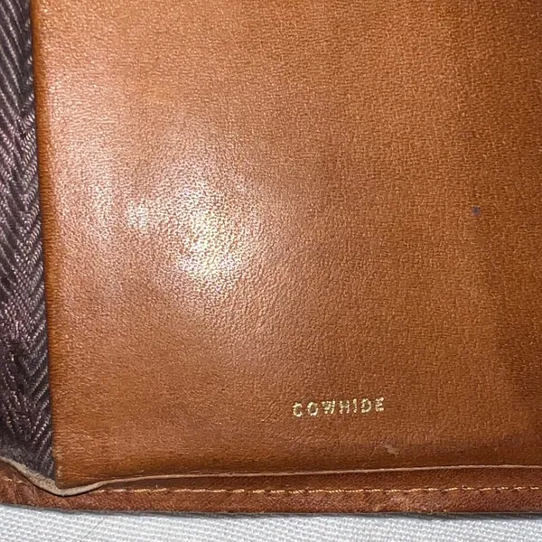 Rolfs Brown Leather Wallet cowhide vintage rare - Image 7