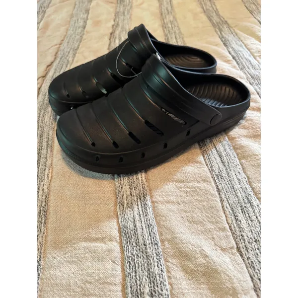 Rugged Shark Black Garden Clogs Slip On Water Shoes Women 8 - Image 2