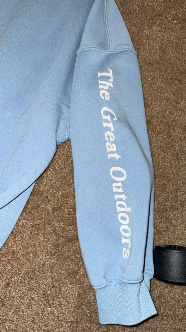 Playboy x PacSun Baby Blue Crewneck Sweatshirt Size Small - Image 4