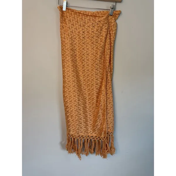 Ramy Brook Gaia Metallic Faux Wrap Maxi Skirt Coverup Size S retail $245 - Image 3