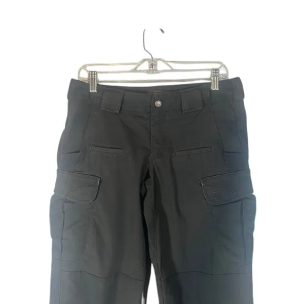 5.11 Tactical Women’s Black Cargo Work Pants Durable Cotton Blend Size 8 - Image 3