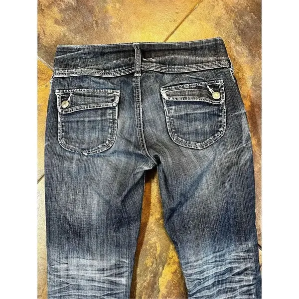 Standards & Practices 3 Button Close Boot Cut Size 27 Jeans Blue - Image 13