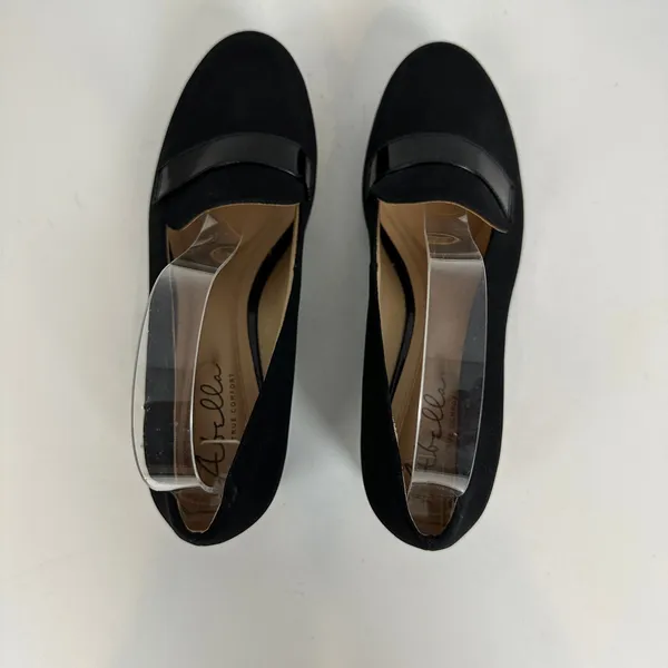 Abella Desiree Women’s Shoes Size 7.5 Black‎ Wedge Slip-On Round Toe Loafers NEW - Image 7