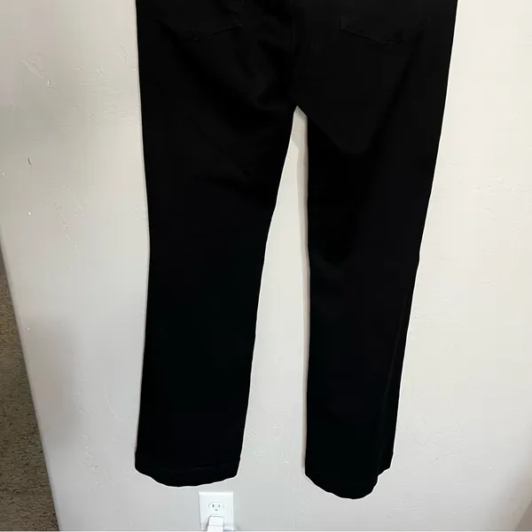 Kut From the Kloth Ana‎ High Rise Flare Pintuck Front Seam Black Denim Jeans - Image 9