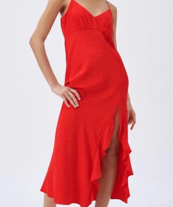 Red Midi Dress without tags - Image 2