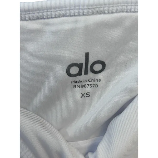 Alo Yoga Goddess Ribbed Bandeau Top White XS NWT SOLD OUT - Image 7
