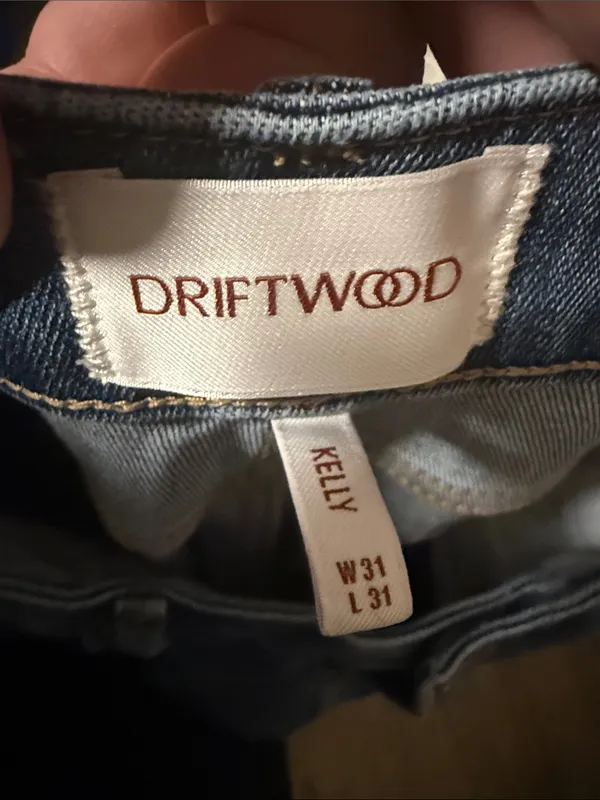 DRIFTWOOD Women's Dark Blue Flare Jeans Kelly size 31 - Image 3